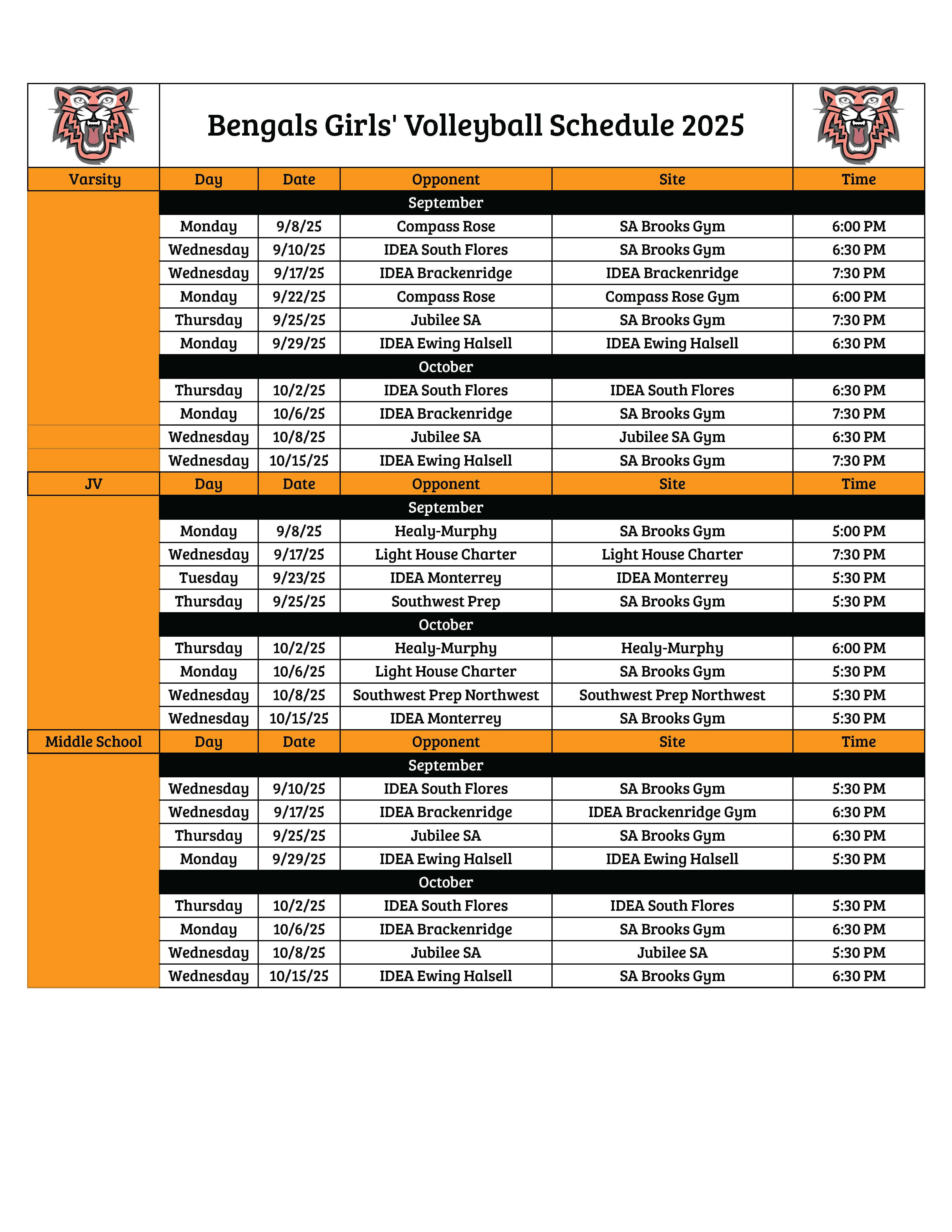 Varsity Girls Vball